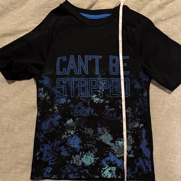 Champion Kids Black and Blue Graphic Tee - Picture 5 of 6